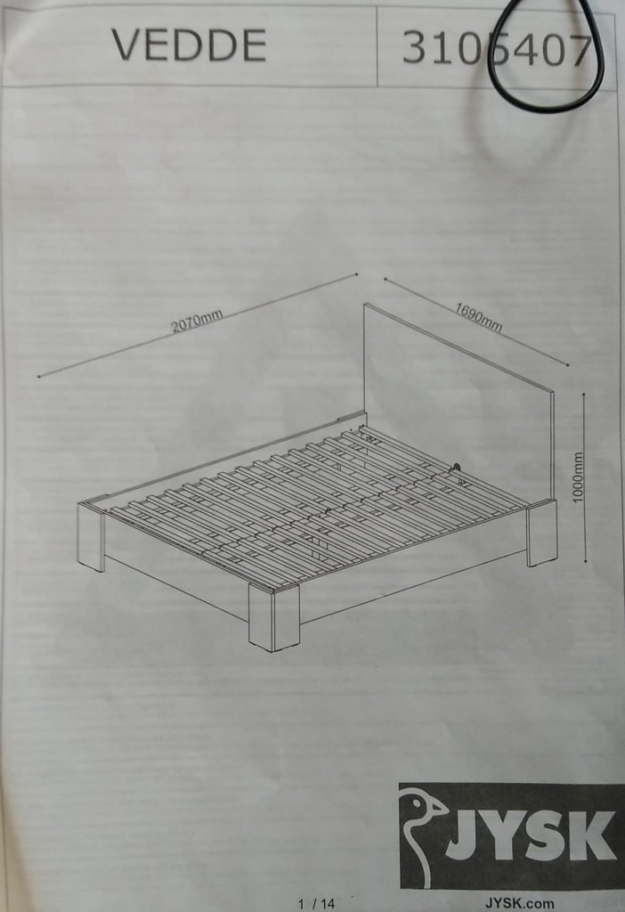 кровать vedde 3105407 инструкция